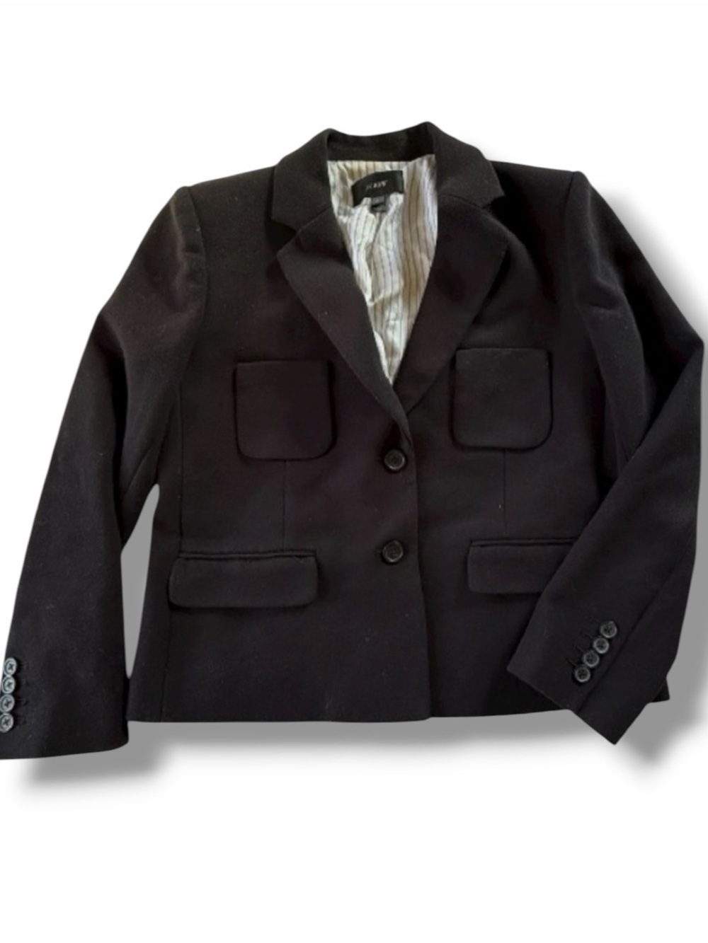 J. Crew Bonded Crepe Blazer Jacket Black Size 4